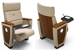 Кресла для залов IMPERIAL - элитная серия мебели с интерактивными возможностями.